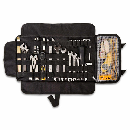 Mjölnir Tool Roll compact motorcycle tool organizer with MOLLE webbing