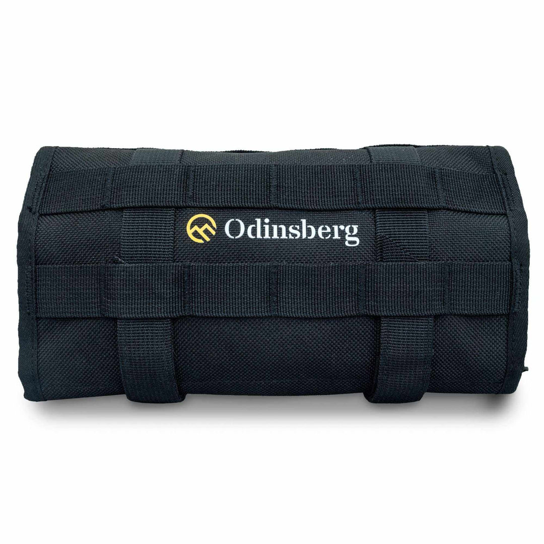 Mjölnir Tool Roll motorcycle tool organizer with MOLLE webbing and elastic loops
