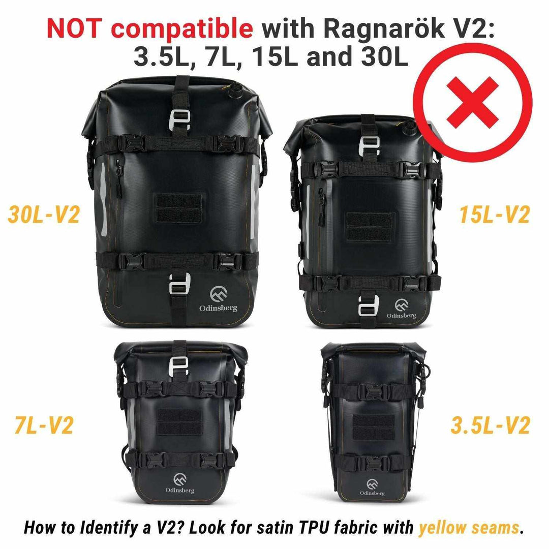 Ragnarök Cinch Straps V1 for secure motorcycle luggage with quick-release buckles - motorcycle cinch straps