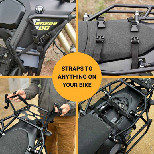 Ragnarök Cinch Straps V1 for secure motorcycle luggage attachment - motorcycle cinch straps