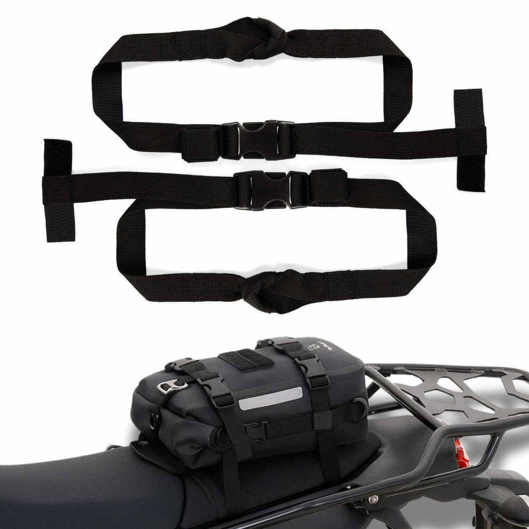 Ragnarök Cinch Straps V1 for motorcycle luggage security with quick-release buckles - motorcycle cinch straps