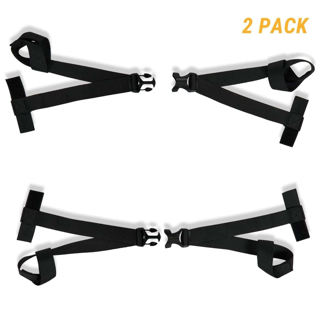 Duraflex quick release motorcycle luggage tie down cinch straps with heavy-duty polyester webbing and adjustable length