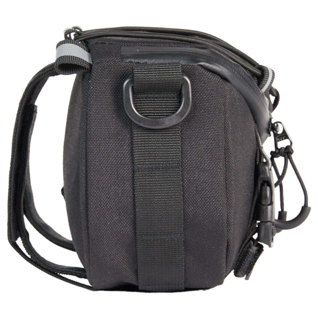 Valhalla 3L Bar Bag mounted on motorcycle handlebar