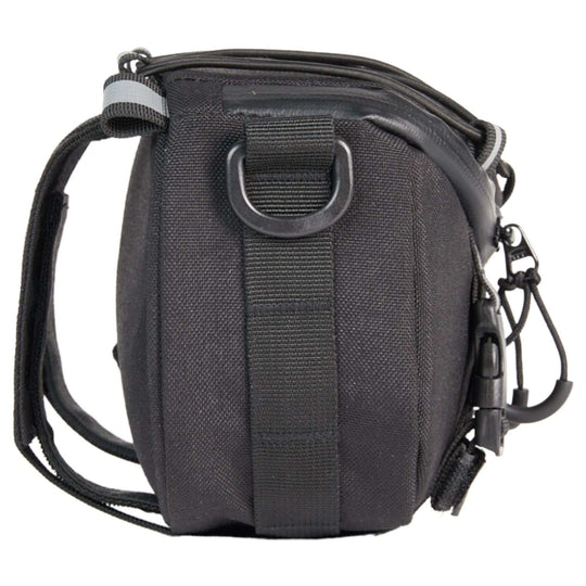Valhalla 3L Bar Bag mounted on motorcycle handlebar