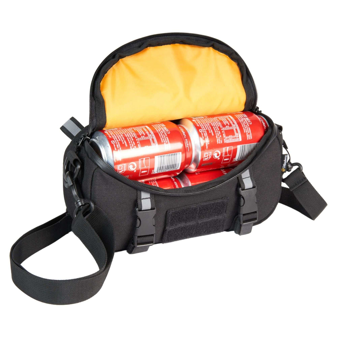 Valhalla 3L Bar Bag mounted on motorcycle handlebar